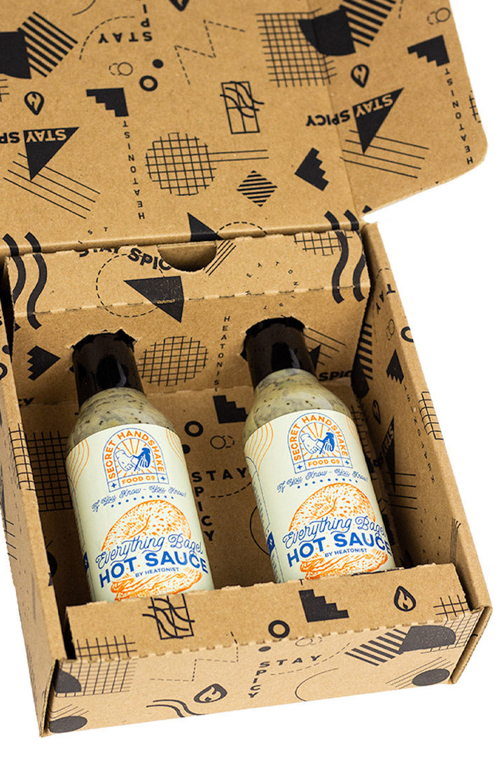 Secret Handshake Food Co Everything Bagel Hot Sauce 2-Pack W5