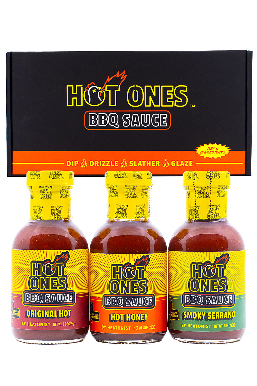 Hot Ones BBQ Trio Pack (Original / Hot Honey / Smoked Serrano) U6