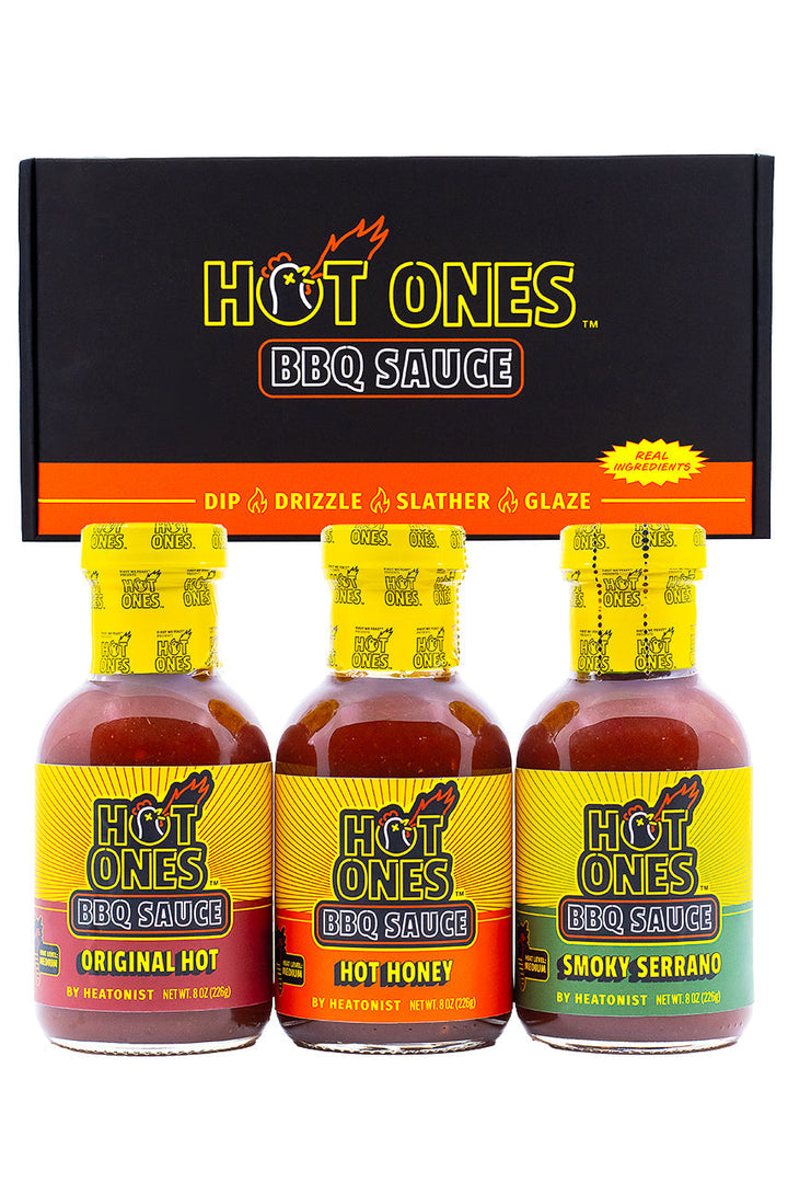 Hot Ones BBQ Trio Pack (Original / Hot Honey / Smoked Serrano) U6