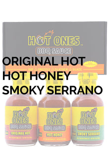 Hot Ones BBQ Trio Pack (Original / Hot Honey / Smoked Serrano) U6