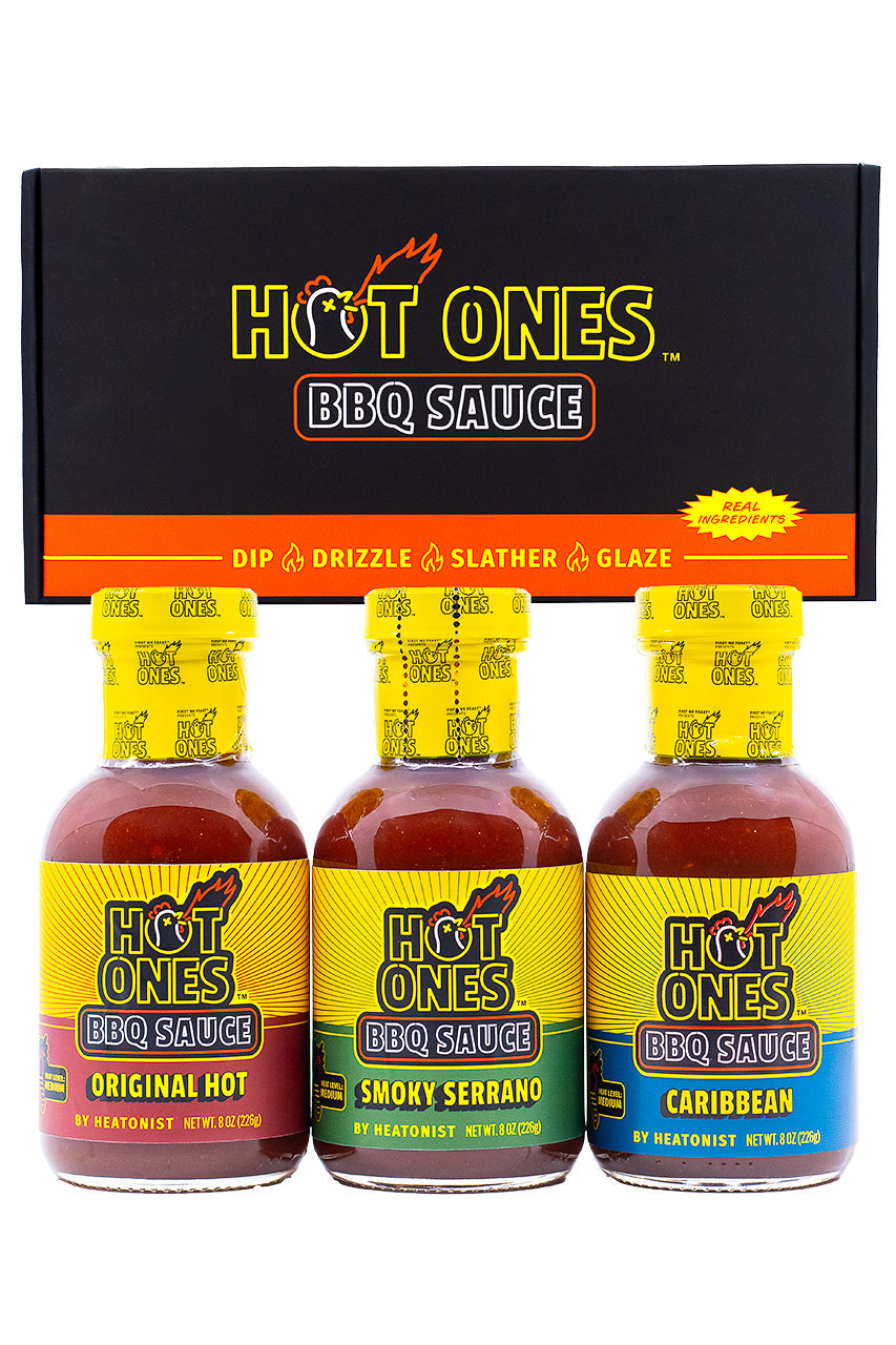 Hot Ones BBQ Trio Pack (Original / Smoked Serrano / Caribbean) T6