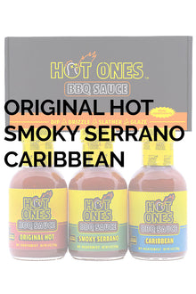 Hot Ones BBQ Trio Pack (Original / Smoked Serrano / Caribbean) T6